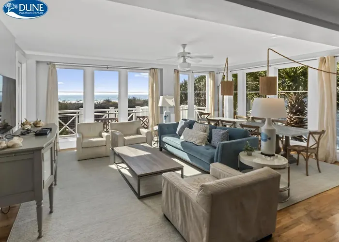 Spacious, Gulf Views 110B Watersound Crossings Steps To Beach And Pool Condo